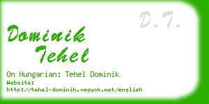 dominik tehel business card